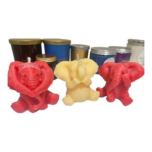 Alabama Roll Tide Big Al Hear No Evil See No Evil Speak No Evil Candle Set - Picture 2 of 8